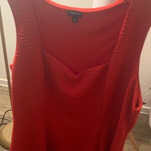 Torrid Vibrant Red Textured Dress